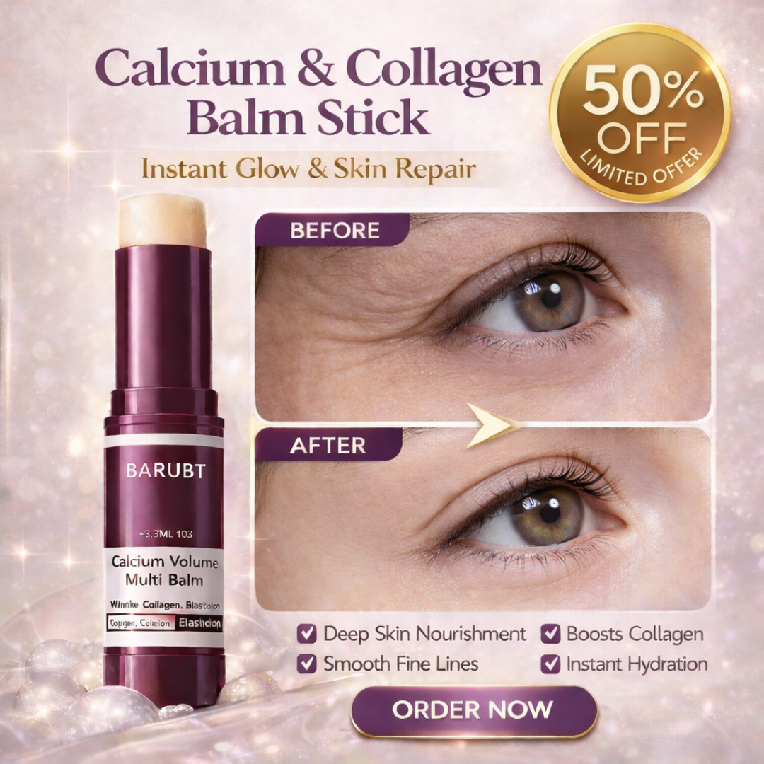 Calcium & Collagen Balm Stick | Remove Wrinkles, Smile Lines & Gives Hydration & Glow
