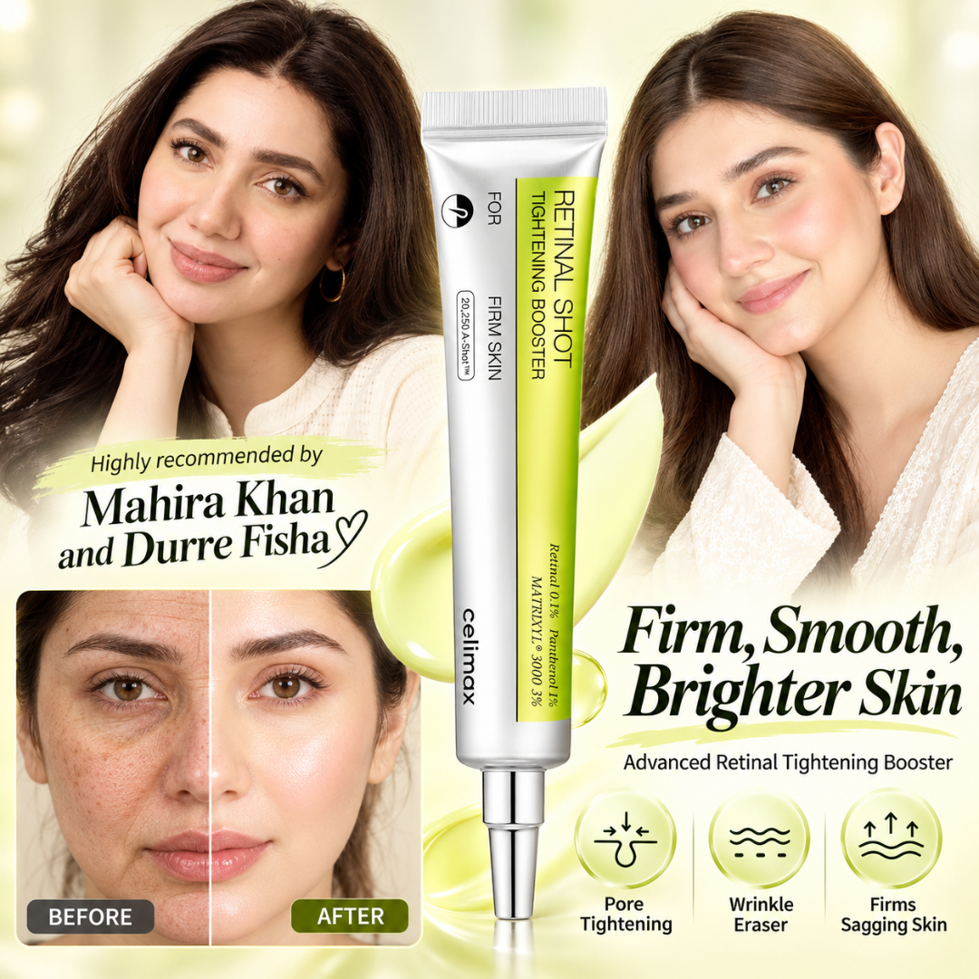 Imported Celimax Retinal Shot Tightening Booster – For Fine Lines, Wrinkles, Enlarged Pores, Uneven Skin Texture, Dullness & Sagging Skin (100% Original Quality)